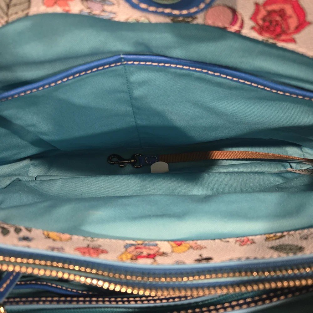 Dooney & Bourke Alice in Wonderland Tote Bag Multicolor NWOT - Picture 5 of 16